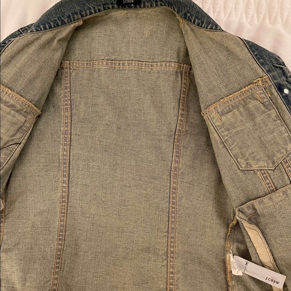 🍒J CREW NWOT Jean Jacket 🍒 - Picture 4 of 5